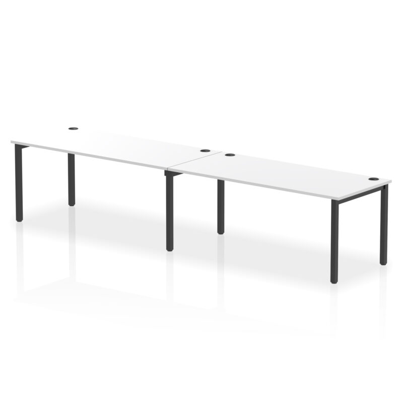 impulse single row bench desk 2 person