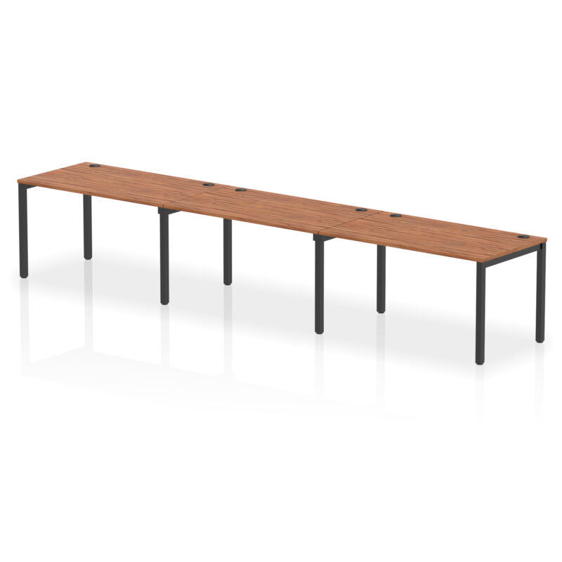 impulse single row bench desk 3 person