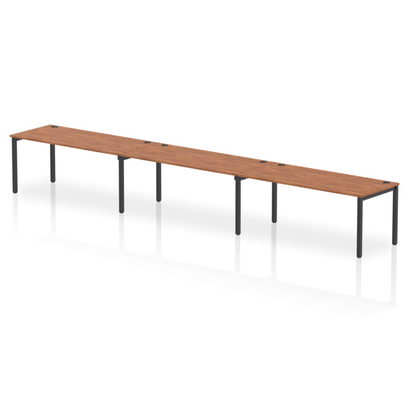 impulse single row bench desk 3 person