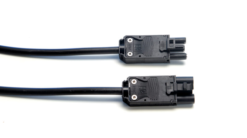 impulse connector lead 3 pole male to female connector