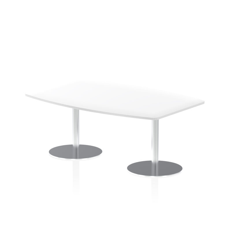 italia high gloss boardroom table silver leg