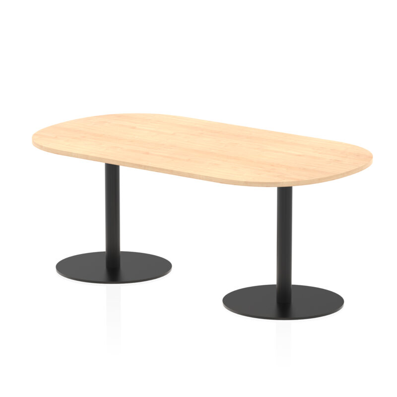 italia boardroom table black leg