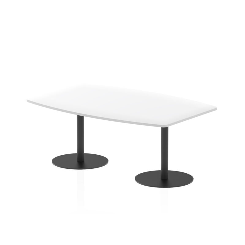 italia high gloss boardroom table black leg