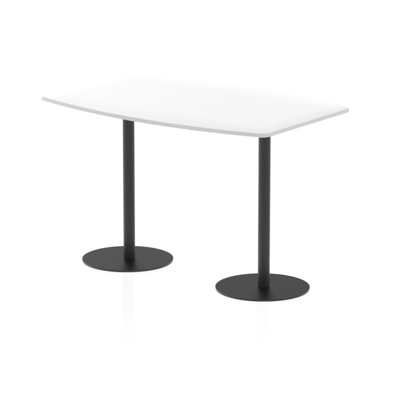 italia high gloss boardroom table black leg