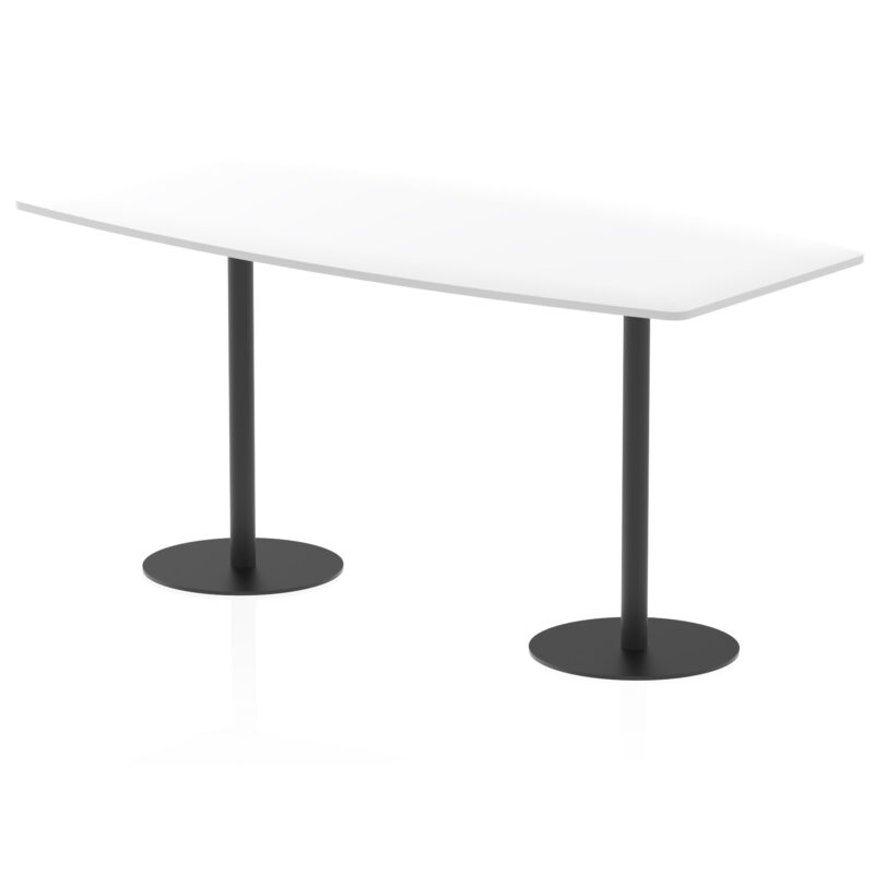 italia high gloss boardroom table black leg