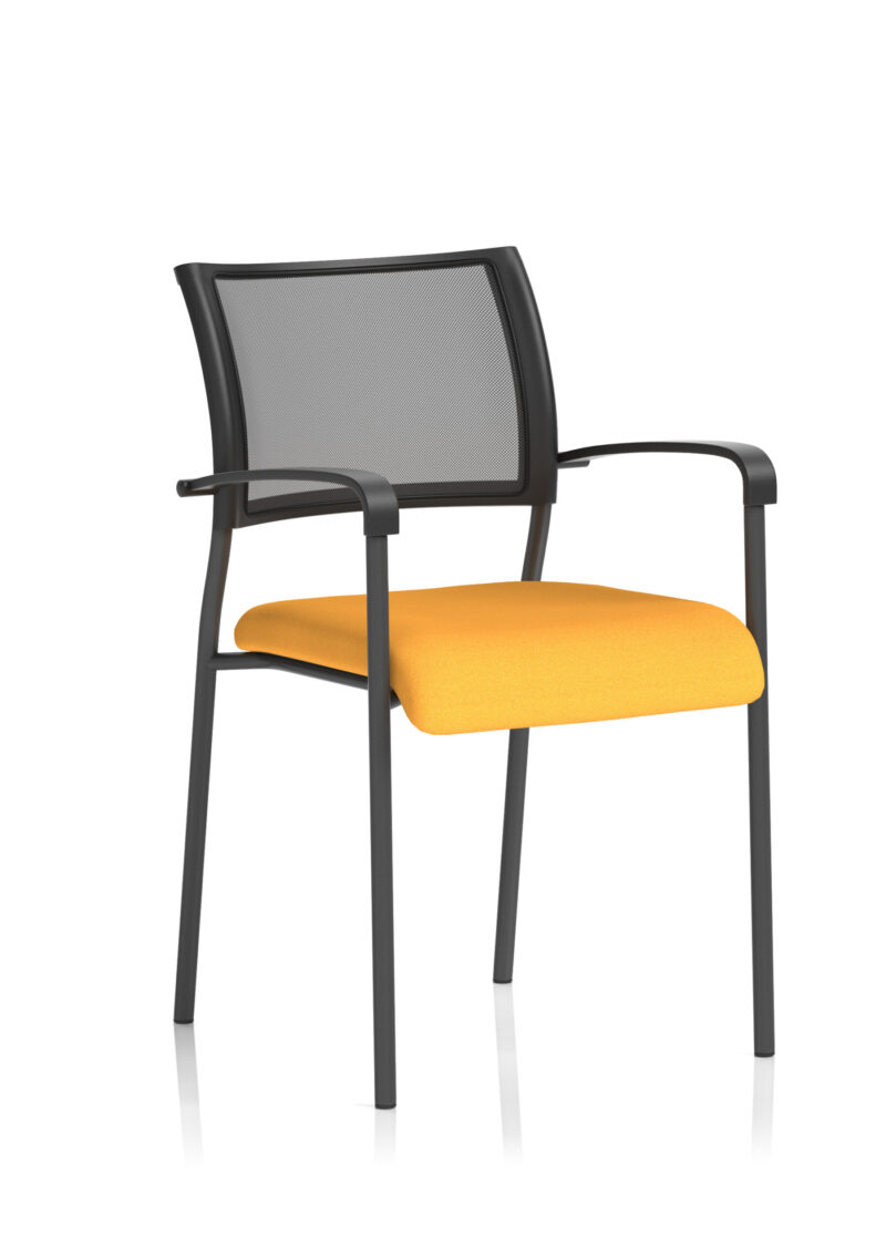 brunswick medium back stacking visitor office chair