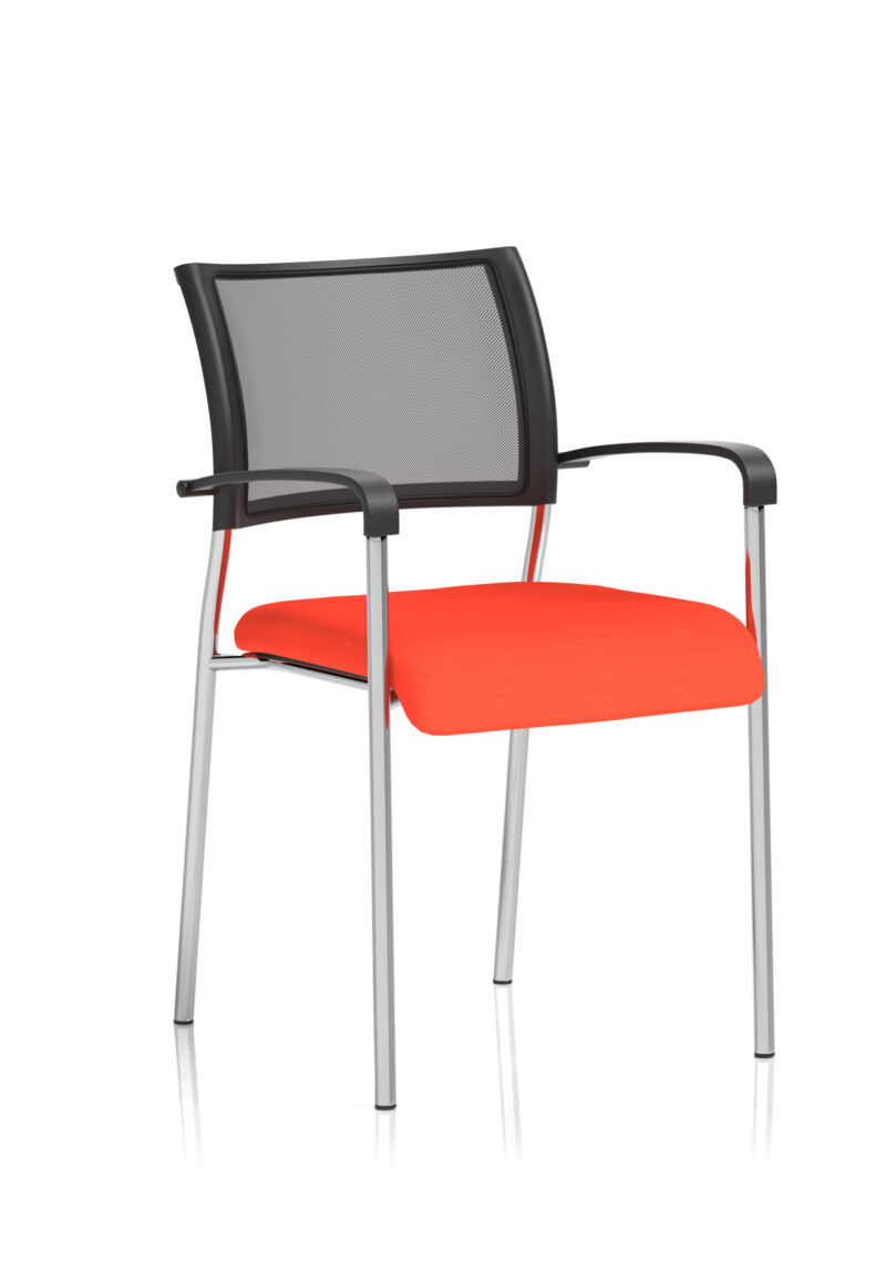 brunswick medium back stacking visitor office chair