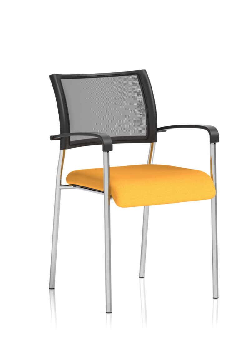 brunswick medium back stacking visitor office chair
