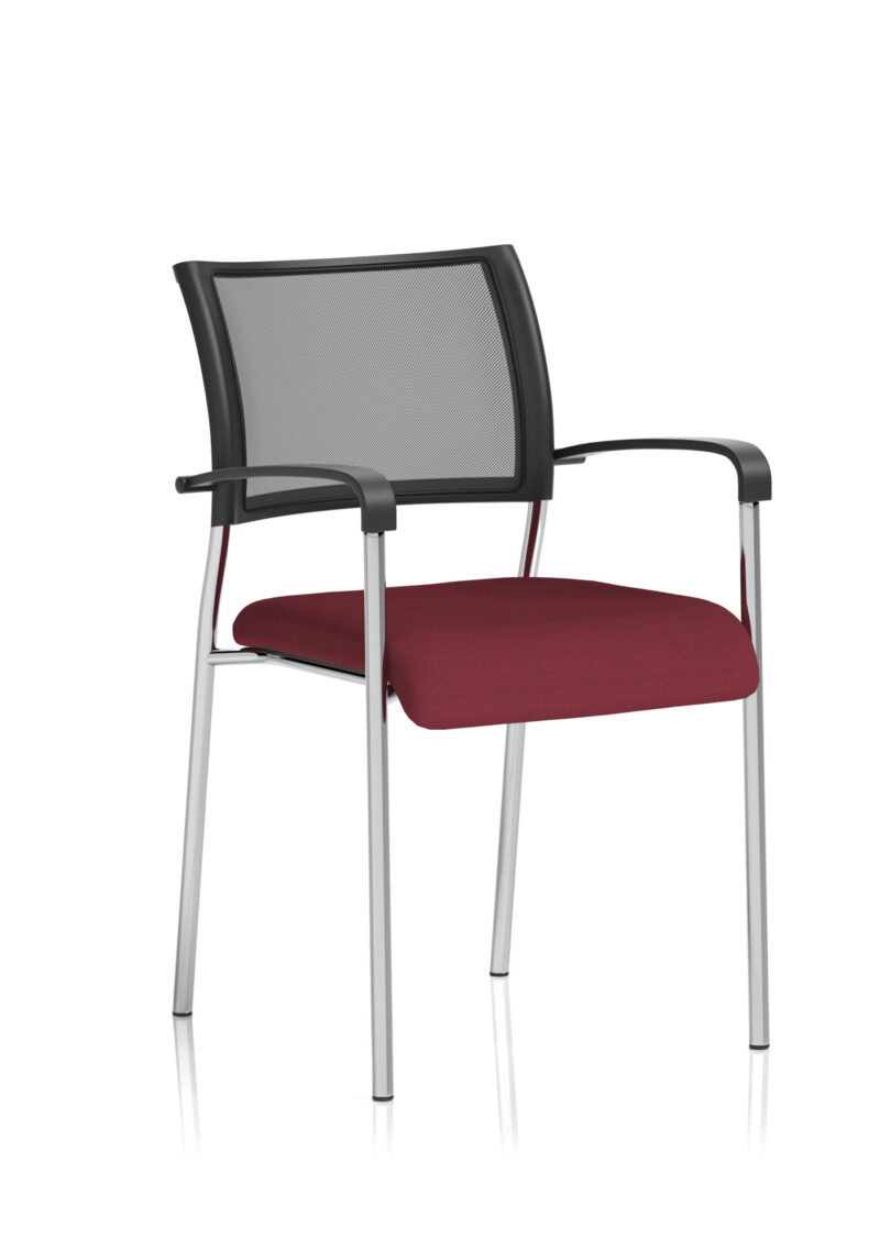 brunswick medium back stacking visitor office chair