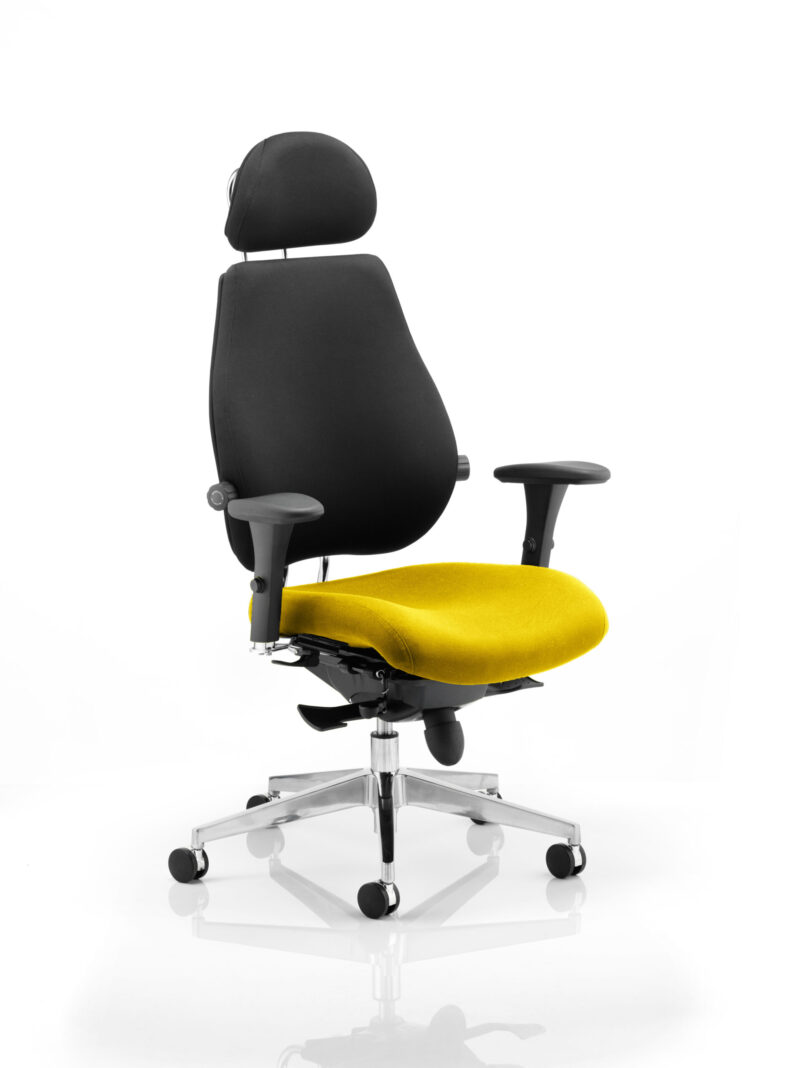 chiro plus ultimate high back ergonomic posture chair with arms and headrest