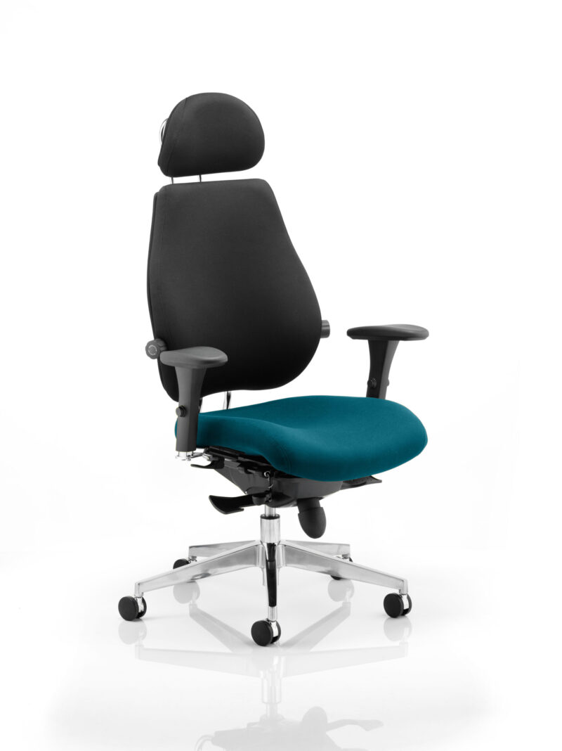 chiro plus ultimate high back ergonomic posture chair with arms and headrest