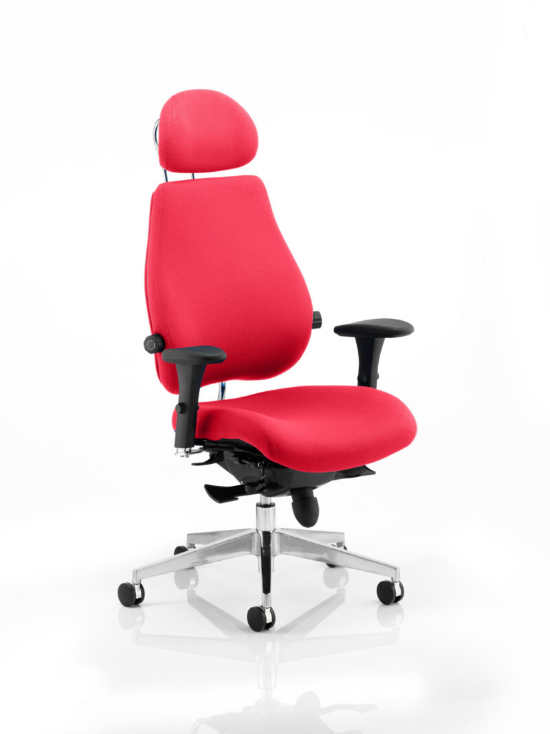 chiro plus ultimate high back ergonomic posture chair with arms and headrest
