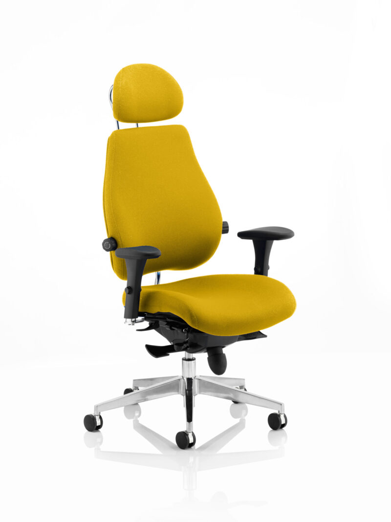 chiro plus ultimate high back ergonomic posture chair with arms and headrest
