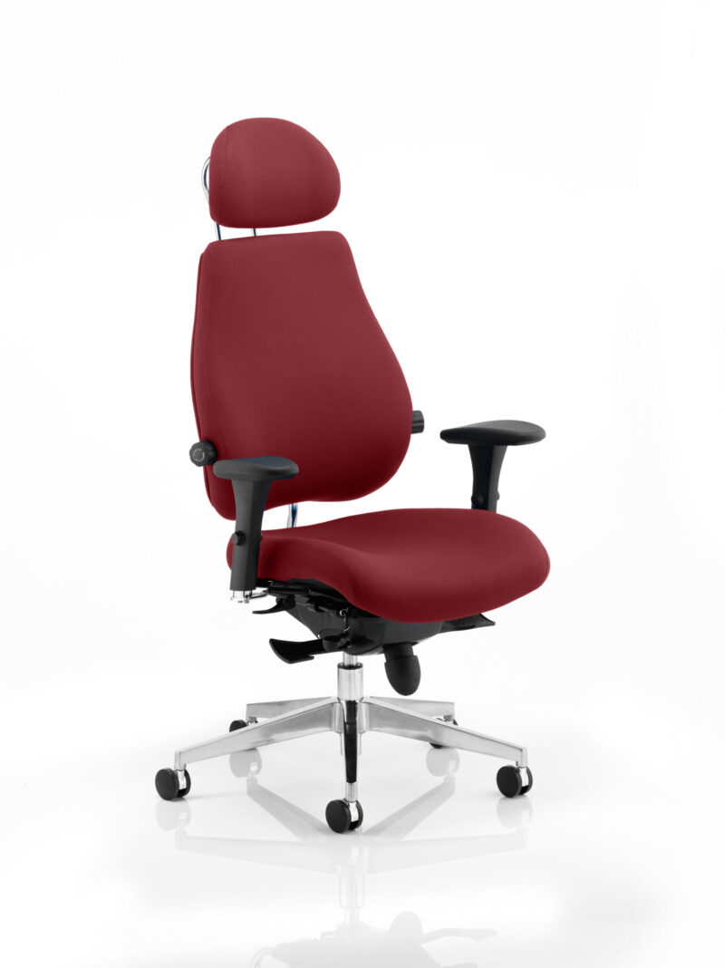 chiro plus ultimate high back ergonomic posture chair with arms and headrest