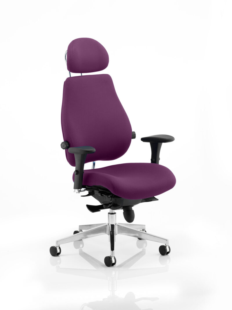 chiro plus ultimate high back ergonomic posture chair with arms and headrest