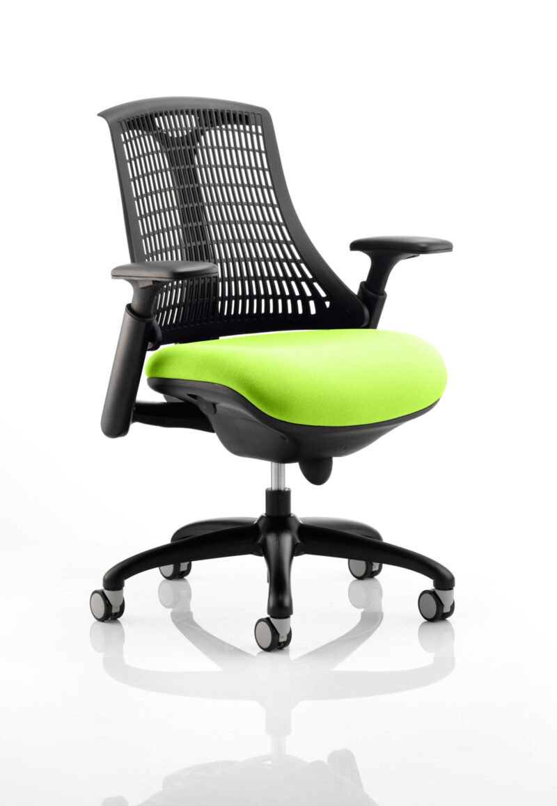 flex medium back black frame task operator office chair with arms