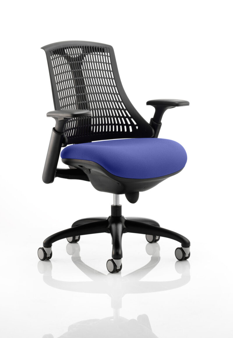 flex medium back black frame task operator office chair with arms