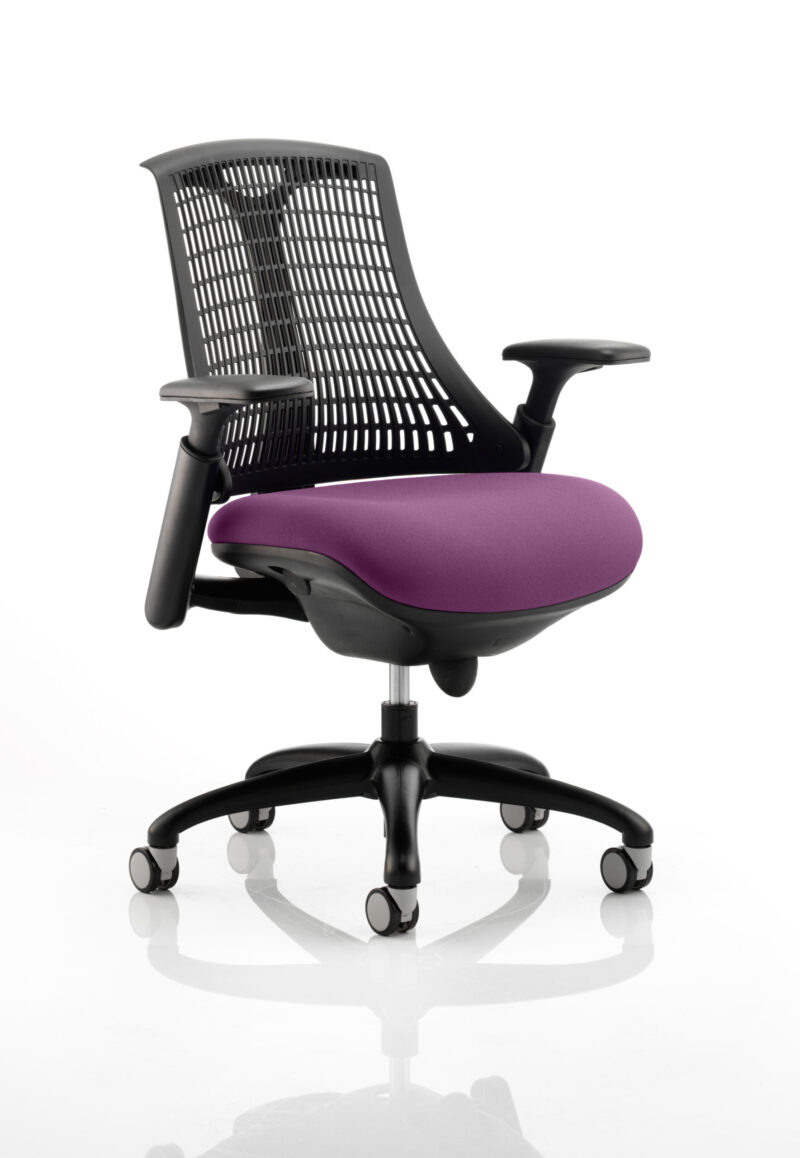 flex medium back black frame task operator office chair with arms
