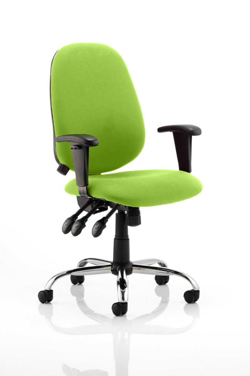 lisbon medium back task operator office chair with height adjustable arms