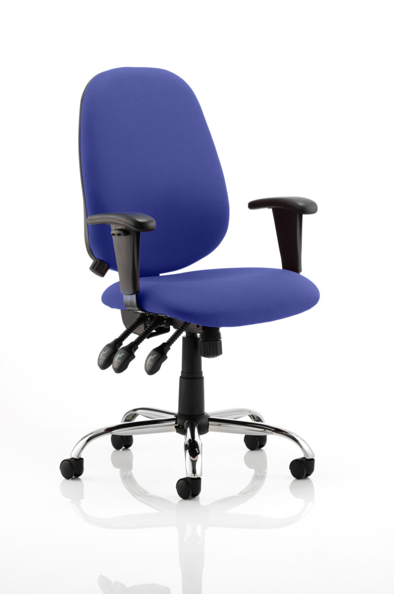 lisbon medium back task operator office chair with height adjustable arms
