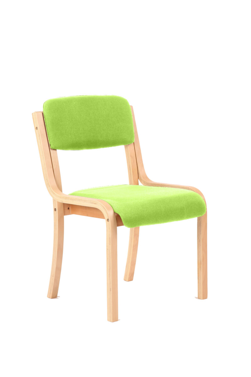 madrid wooden frame visitor chair with arms