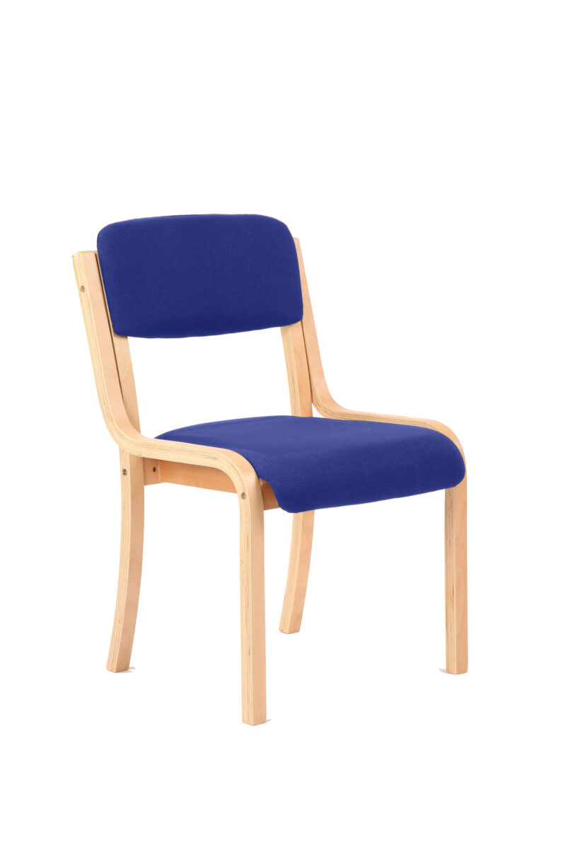 madrid wooden frame visitor chair with arms