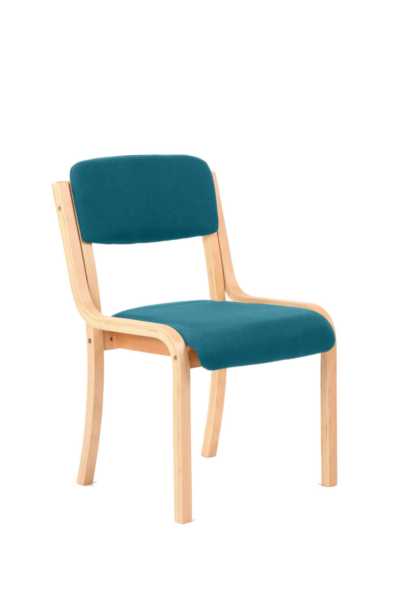 madrid wooden frame visitor chair with arms