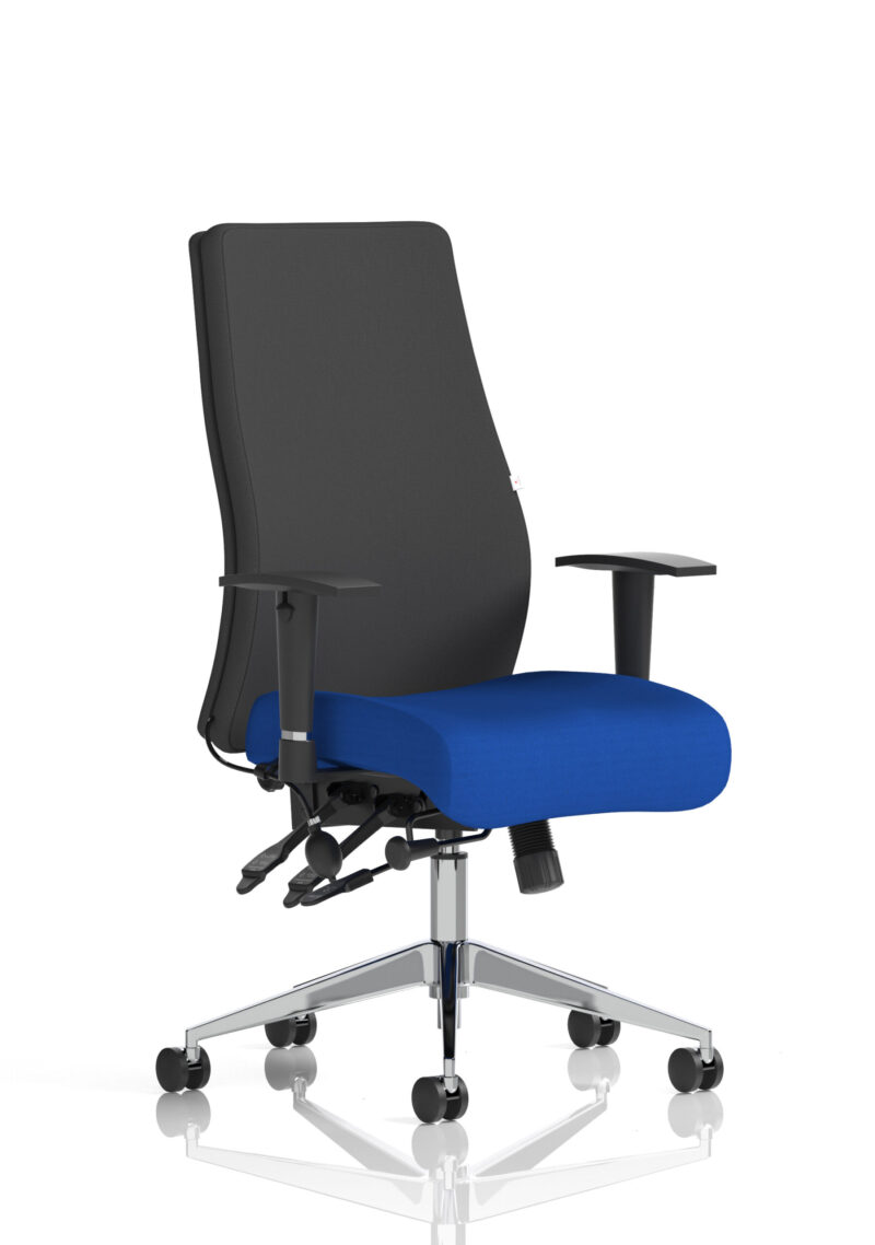 onyx high back ergonomic posture chair with height adjustable arms
