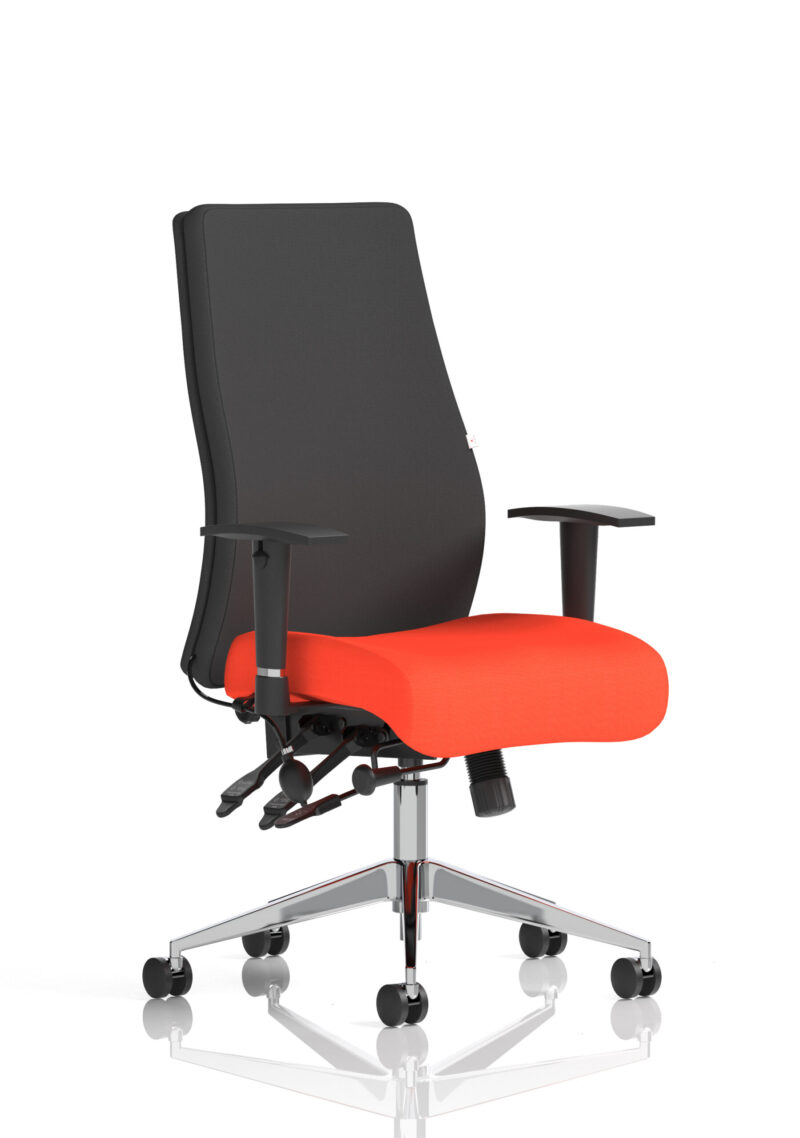 onyx high back ergonomic posture chair with height adjustable arms