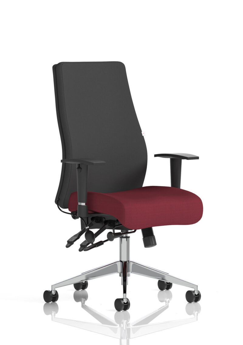 onyx high back ergonomic posture chair with height adjustable arms