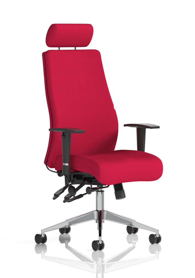 onyx high back ergonomic posture chair with height adjustable arms