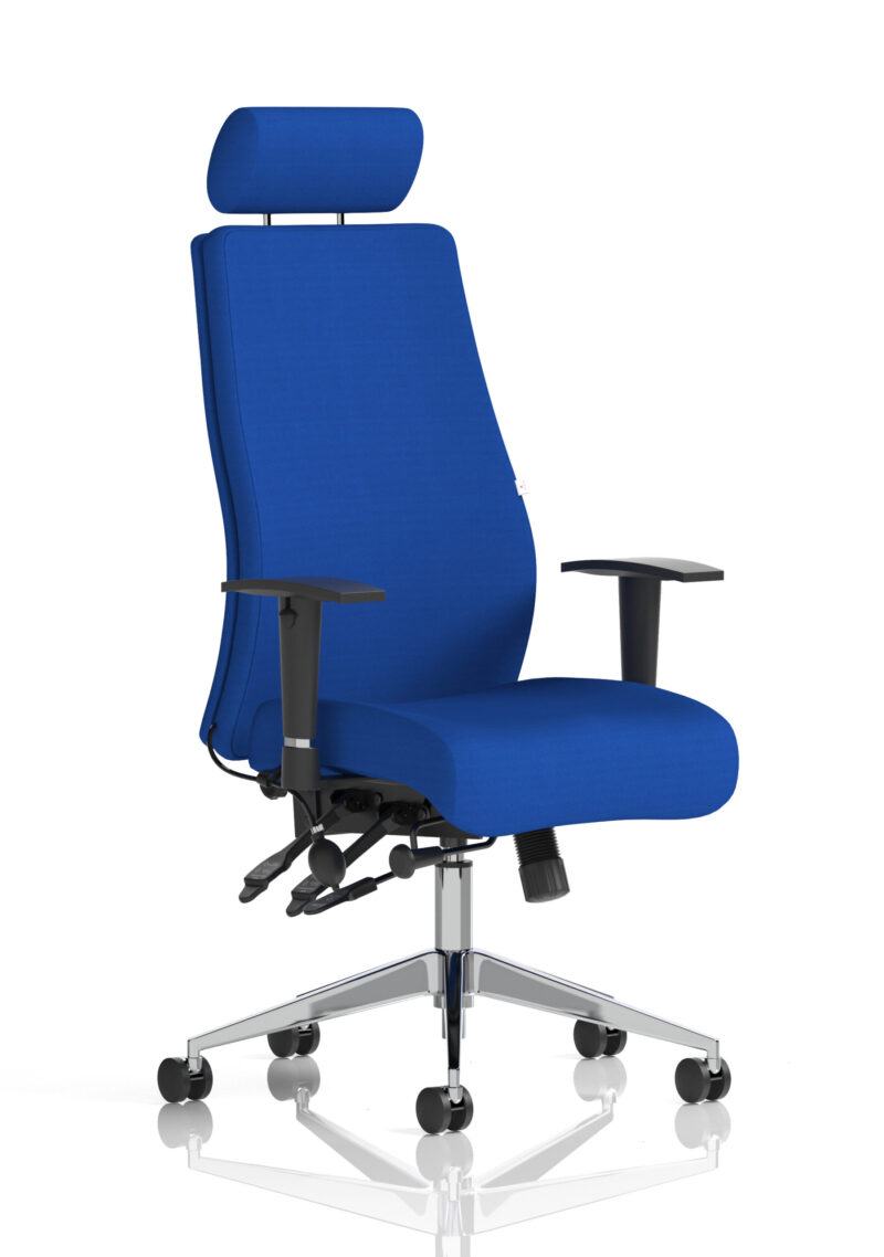 onyx high back ergonomic posture chair with height adjustable arms