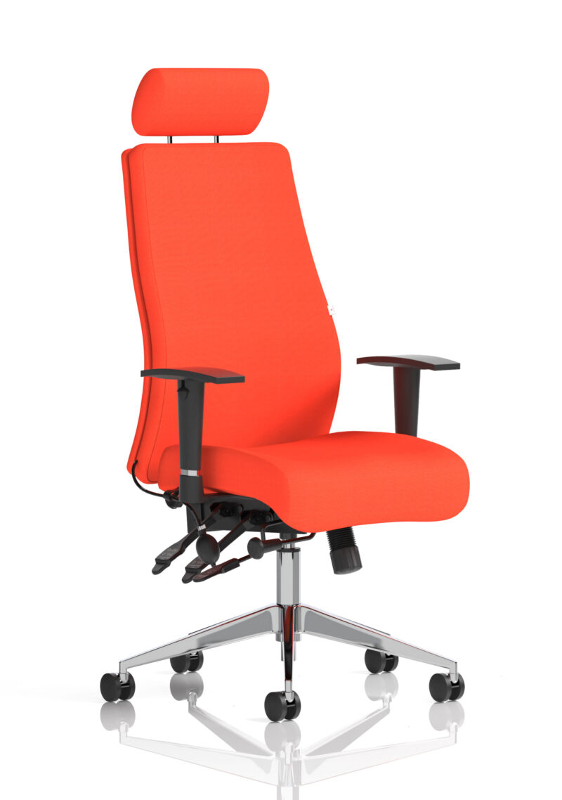 onyx high back ergonomic posture chair with height adjustable arms