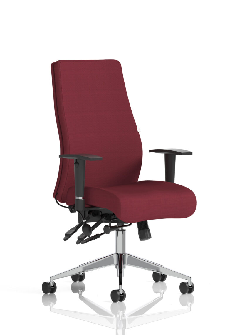 onyx high back ergonomic posture chair with height adjustable arms
