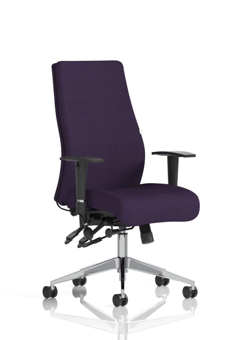 onyx high back ergonomic posture chair with height adjustable arms
