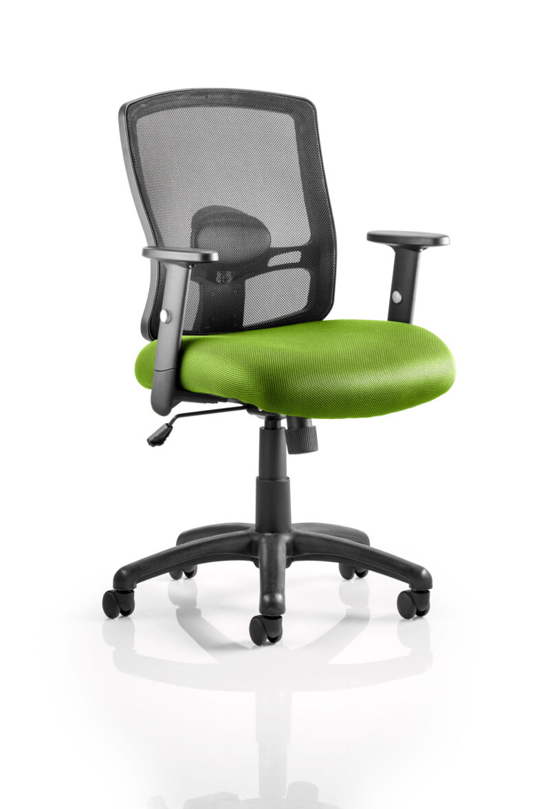portland medium mesh back task operator office chair with arms
