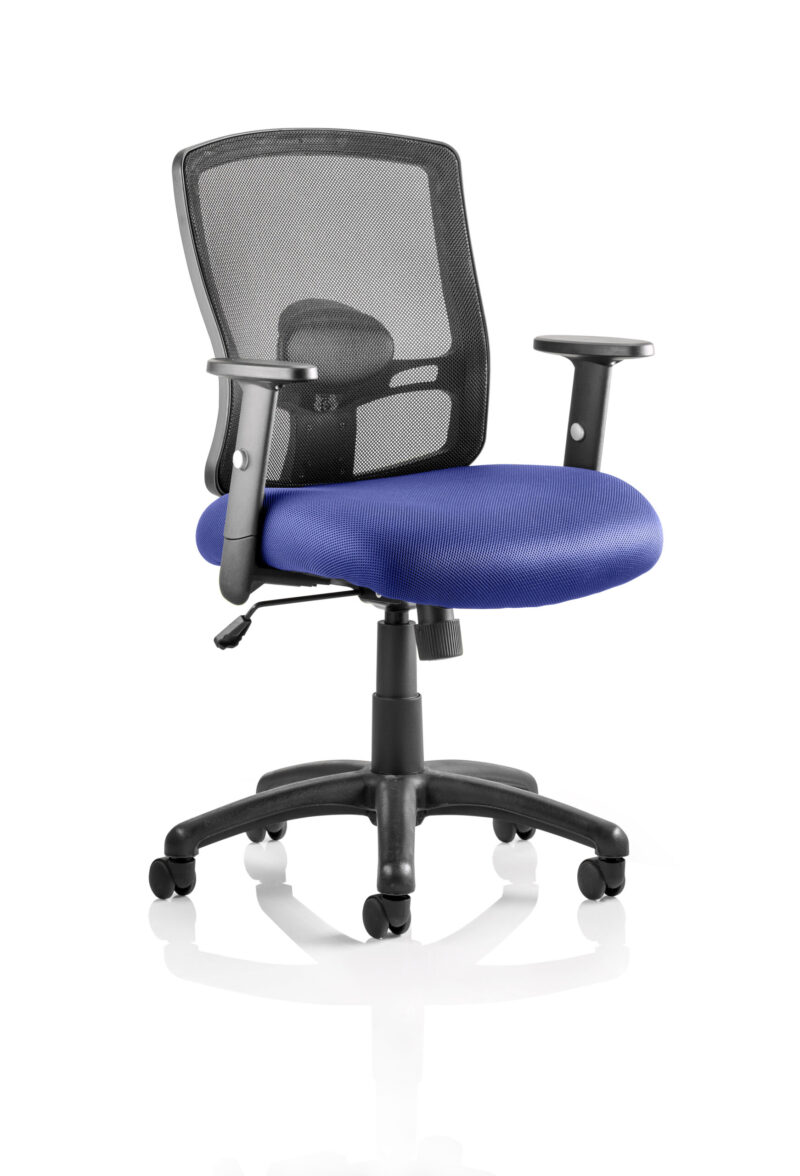 portland medium mesh back task operator office chair with arms