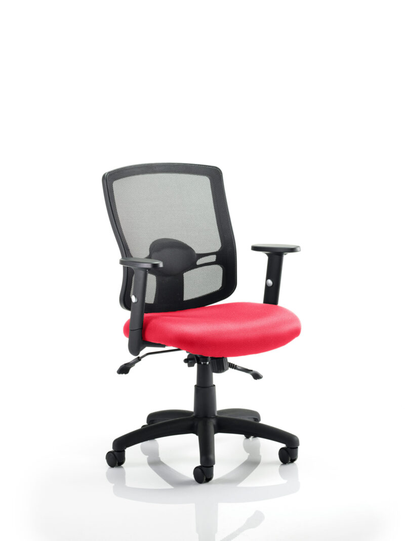 portland ii medium mesh back task operator office chair with arms