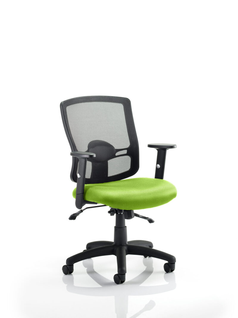 portland ii medium mesh back task operator office chair with arms