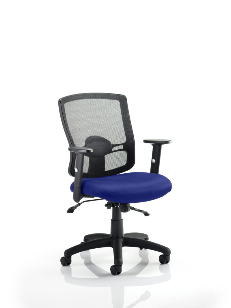 portland ii medium mesh back task operator office chair with arms