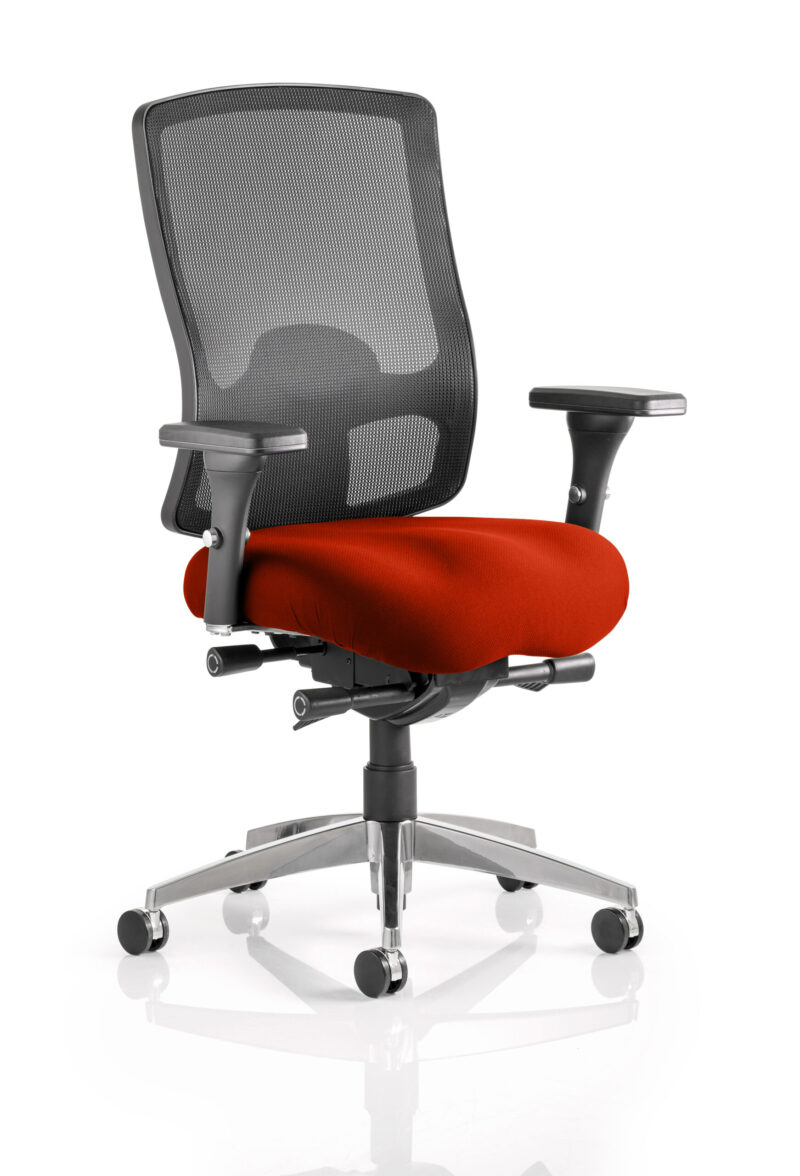 regent high mesh back ergonomic task operator office chair with arms