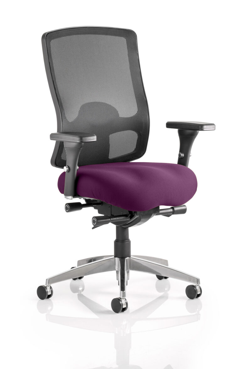 regent high mesh back ergonomic task operator office chair with arms
