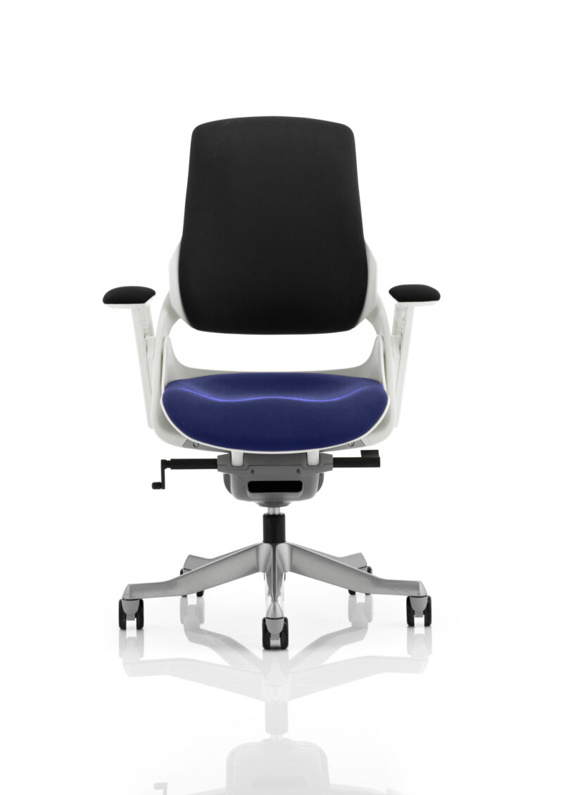 zure high back white shell executive office chair with arms