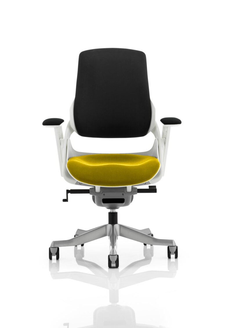 zure high back white shell executive office chair with arms