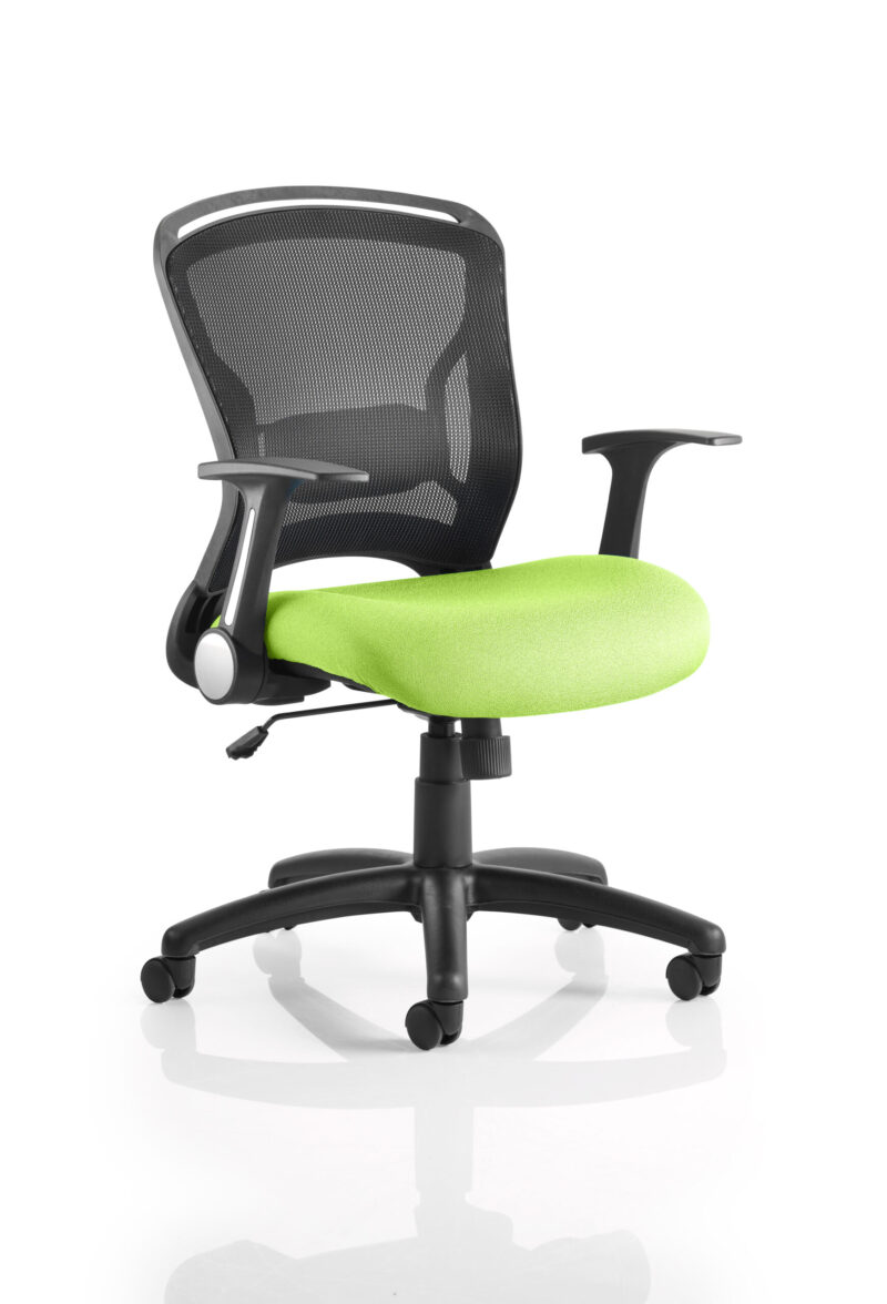 zeus medium mesh back task operator office chair with arms
