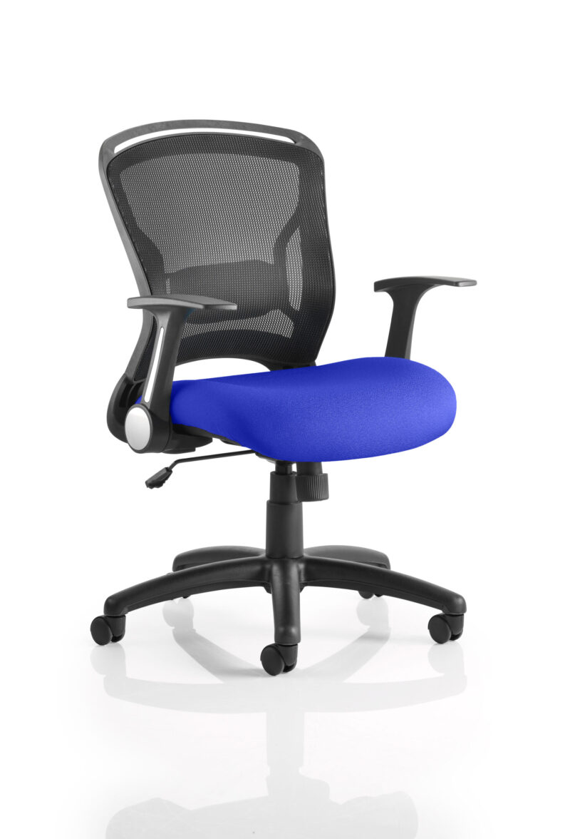 zeus medium mesh back task operator office chair with arms