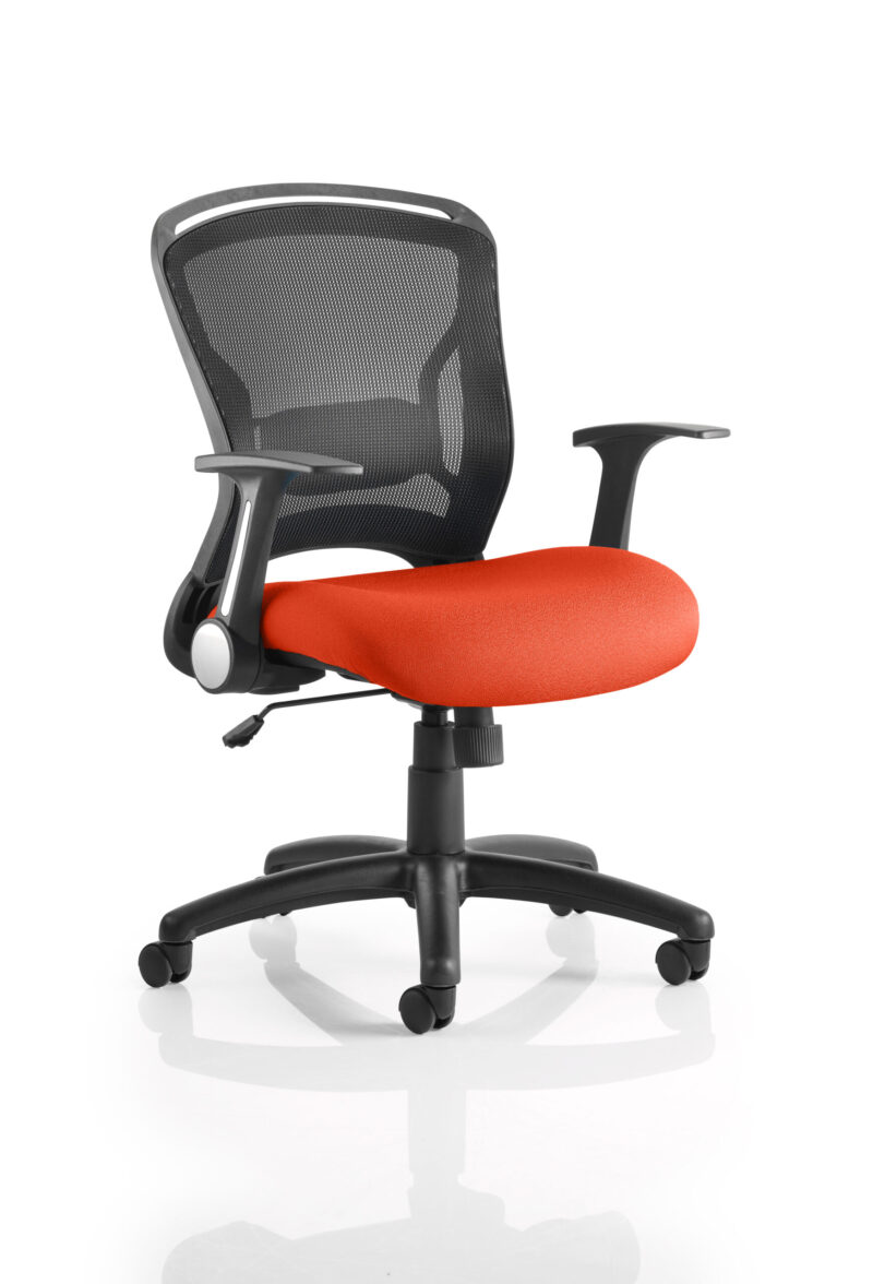 zeus medium mesh back task operator office chair with arms