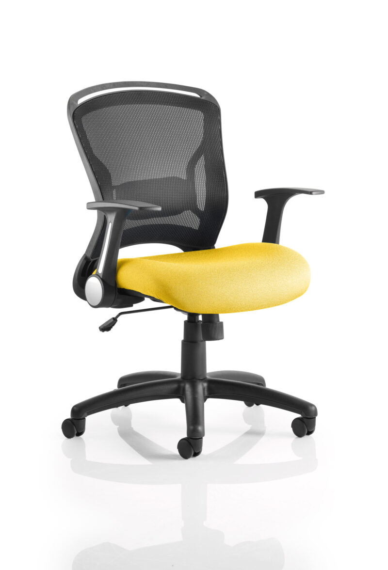 zeus medium mesh back task operator office chair with arms