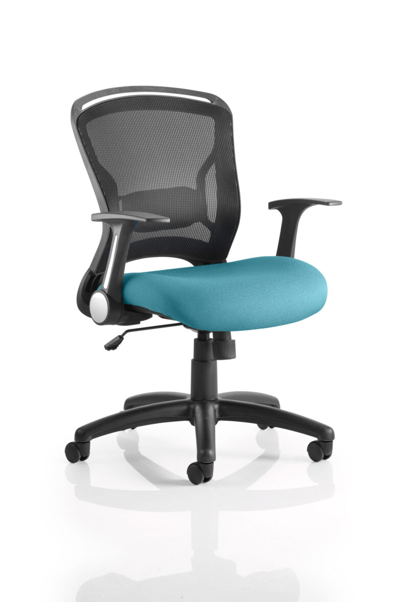 zeus medium mesh back task operator office chair with arms
