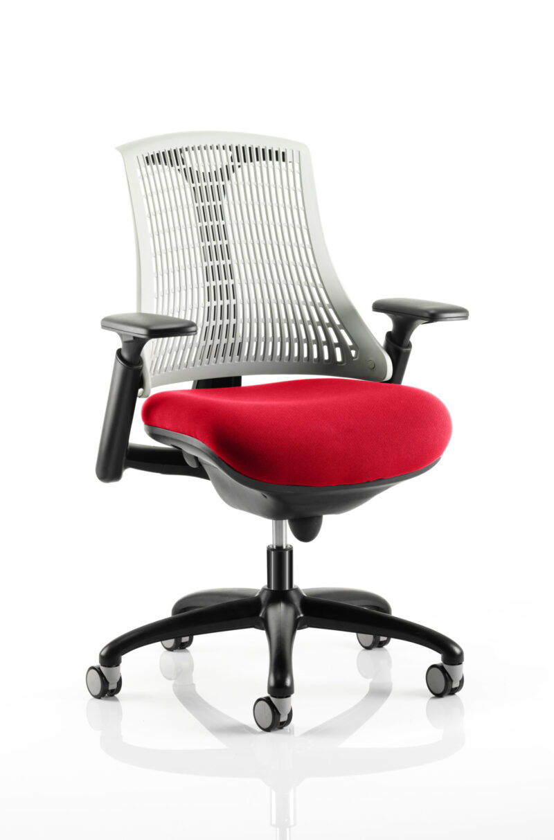 flex medium back black frame task operator office chair with arms